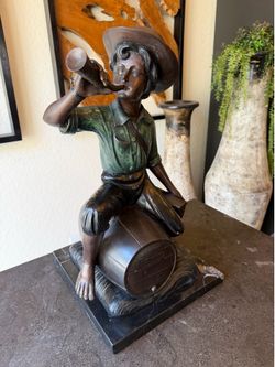 Bronze Boy Statue / sculpture