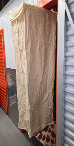 New Cream Garment Bag w Hangers