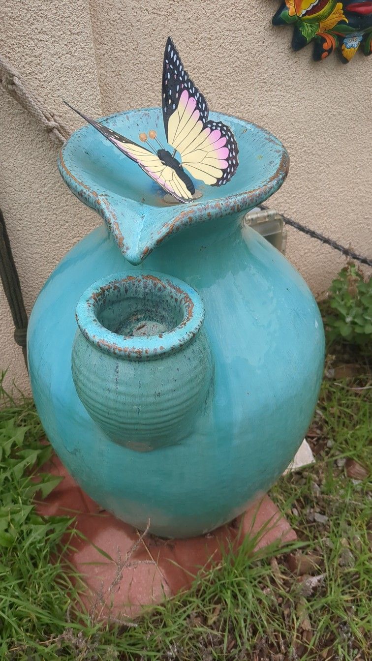 2 Fountain Vases Approximately 36" Tall 