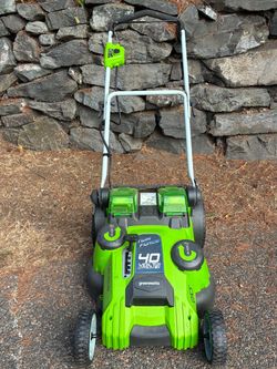 Green Works 20” 40V 2-battery mower