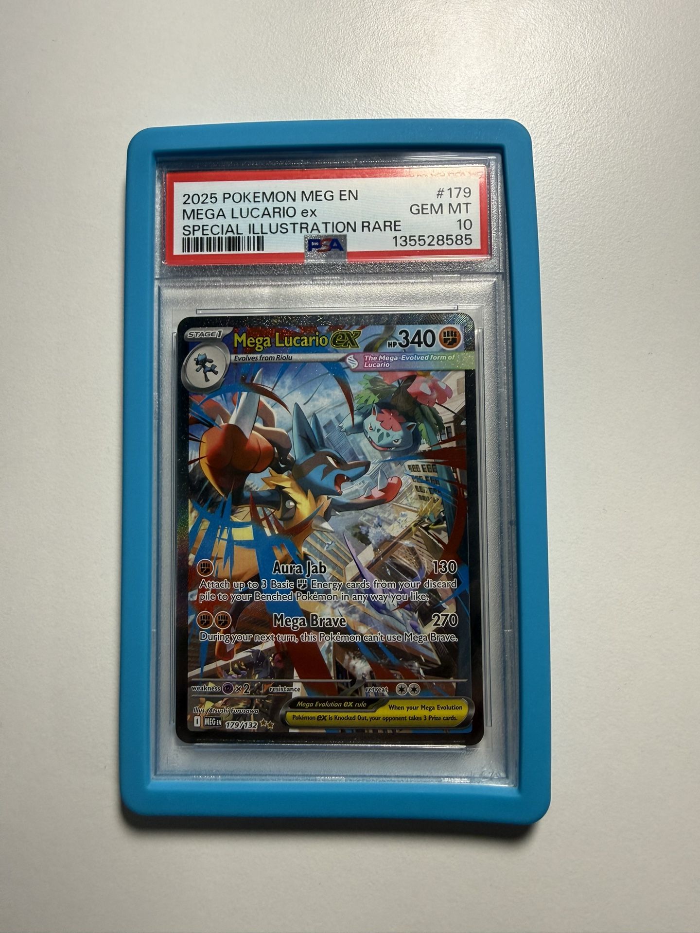 Mega Lucario Ex Mega Evolutions PSA 10