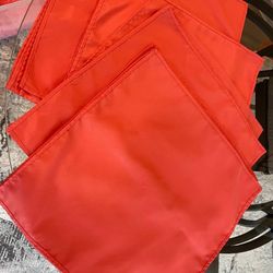 Qty: 99- 20 × 20 inch Polyester Cloth Napkins Coral Color