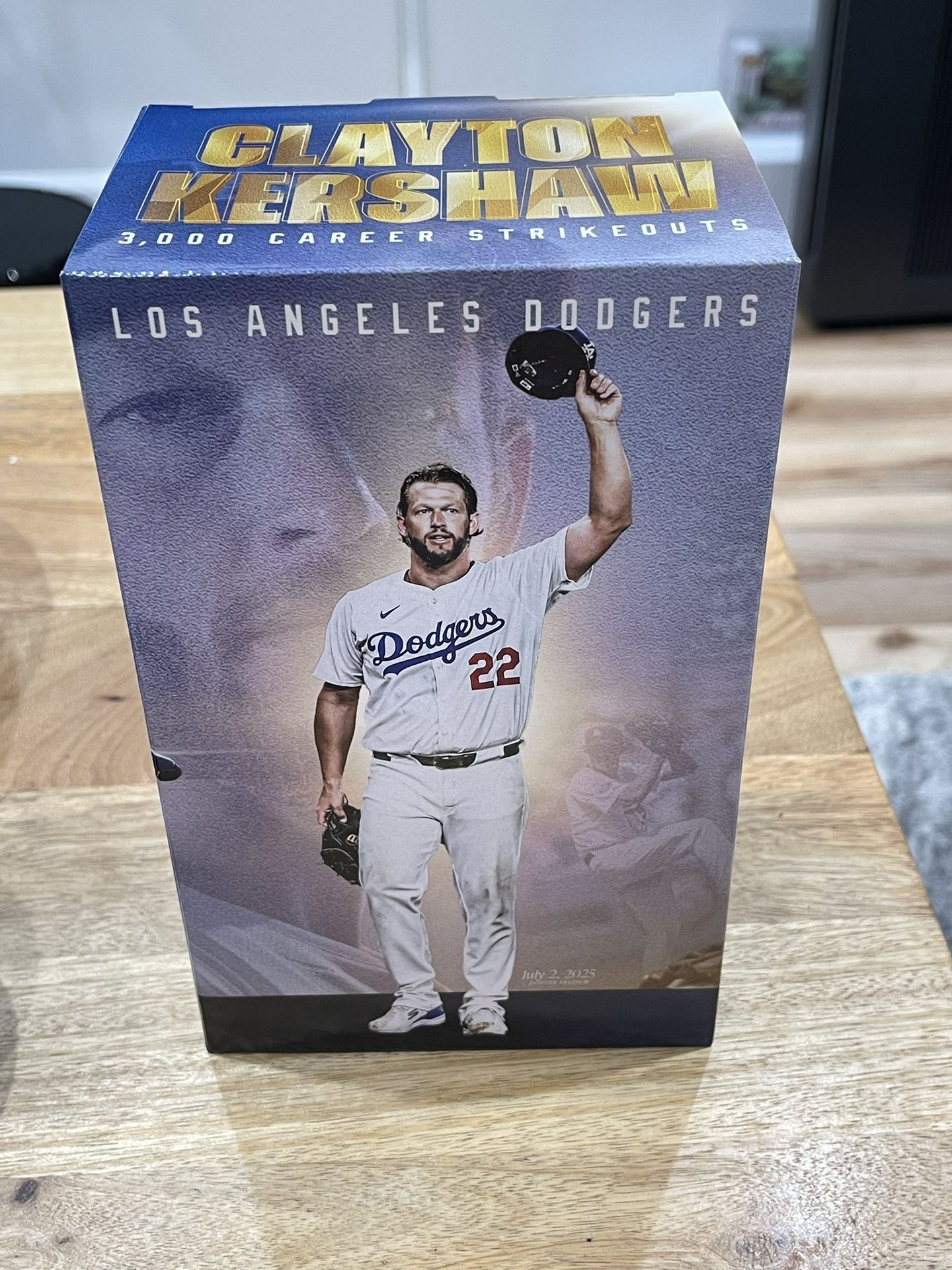 Clayton Kershaw 3000 Strikeouts Bobblehead Los Angeles Dodgers Giveaway 09/20/2025