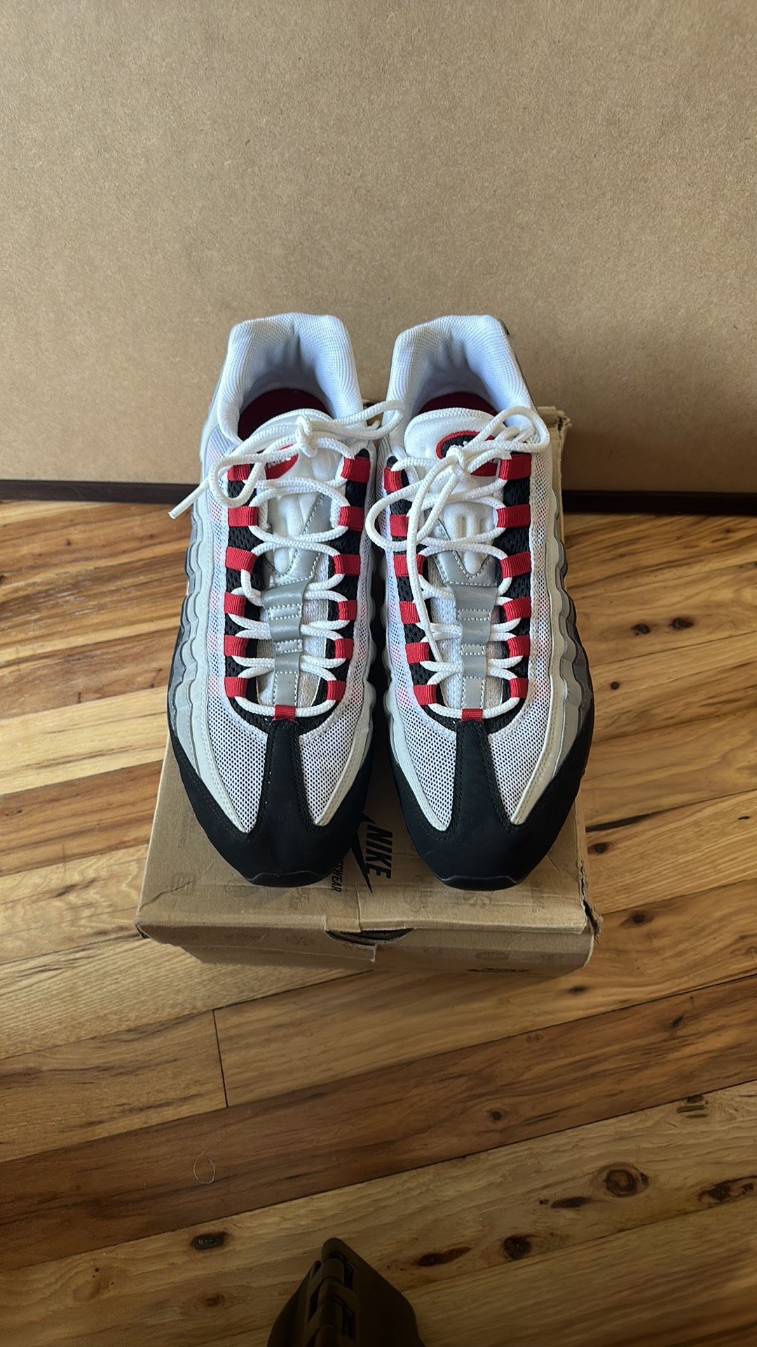 Nike Air Max 95 Sport Red Chili Grey Men's Size 13 US w/ box