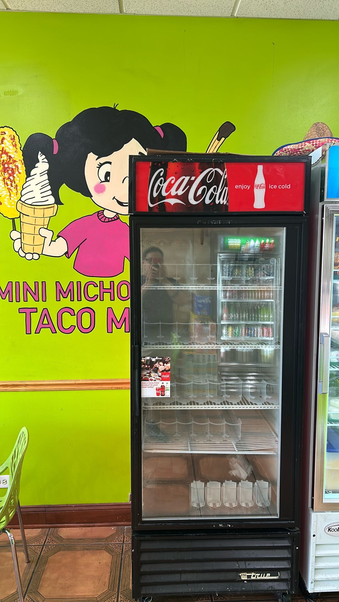Inside Soda Fridge