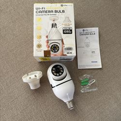 WI-FI Security Camera Bulb Universal Fits All Sockets Full HD 1080p Lifeware Brand