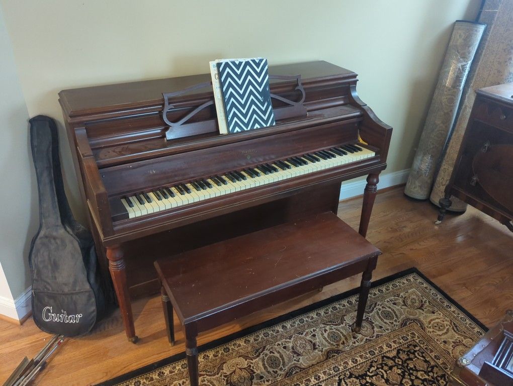 FREE!! Upright Piano And Bench, FREE!!