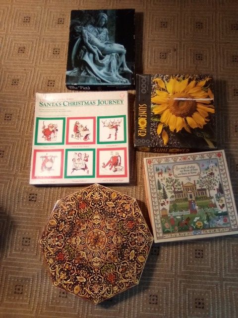 Lot Of 5 Vintage Springbok Puzzles