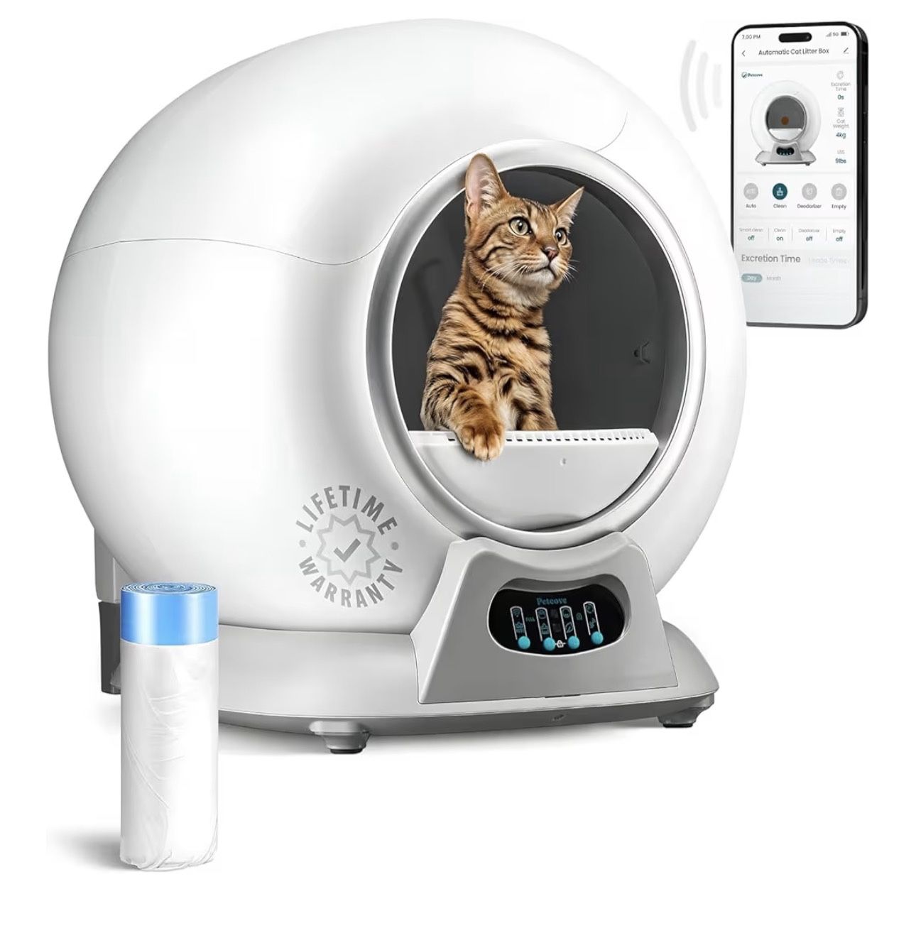 Petcove Automatic Self-Cleaning Litter Box | Open Box Never Used