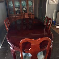 Dining Table & China Cabinet