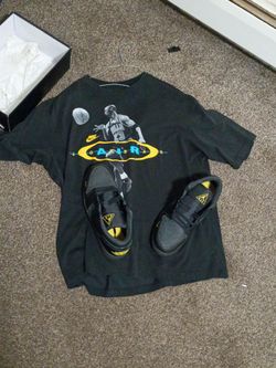 Jordan  1s with matching jordon shirt