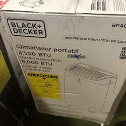 New In Box Black And Decker 8000 BTU Portable Air Conditioner 