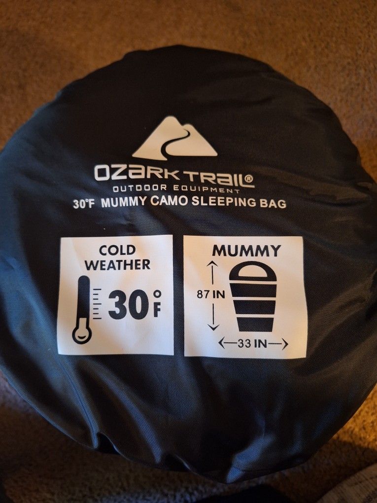 Ozark Trail Mummy Camo Sleeping bag