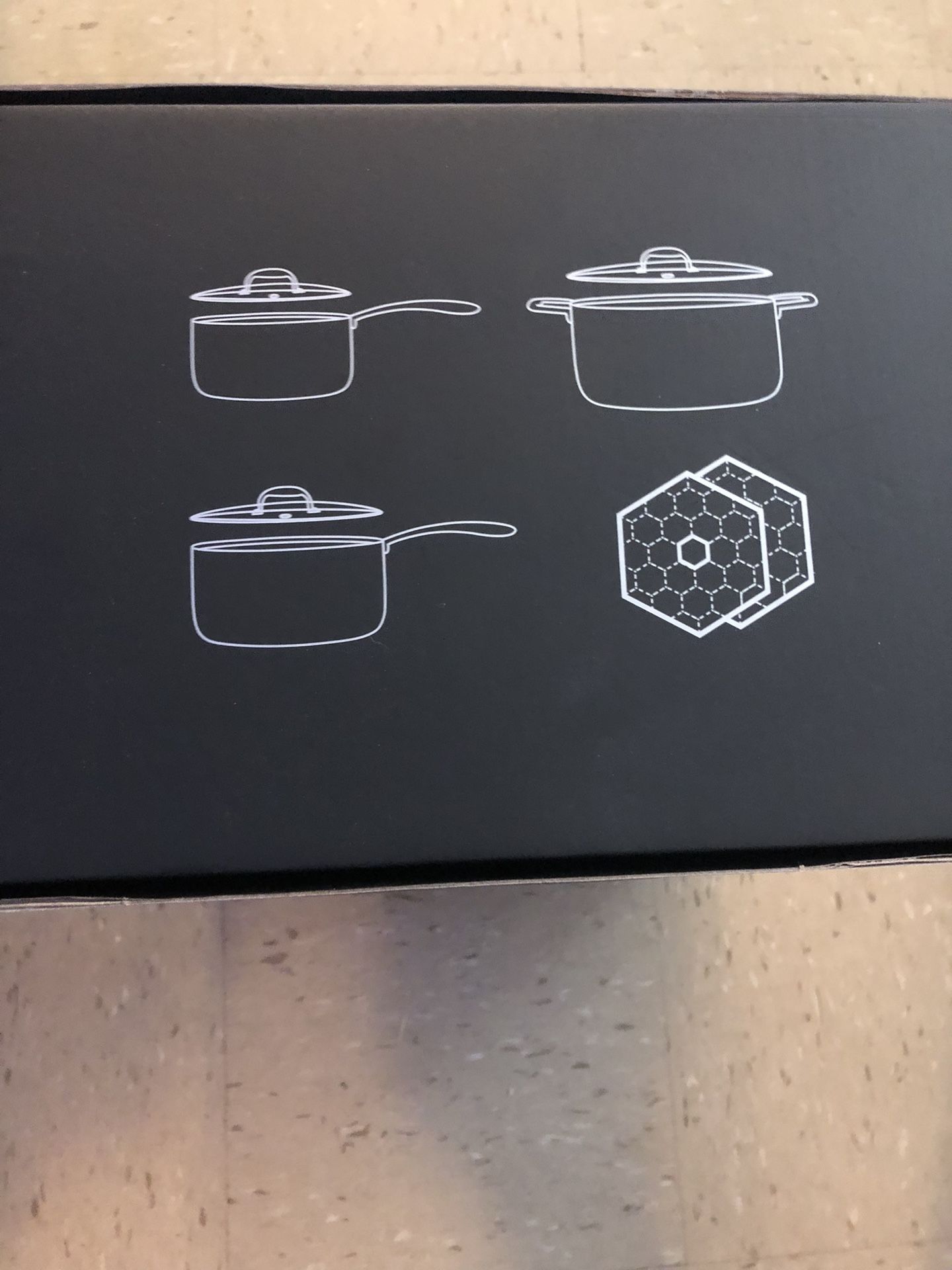 HEXCLAD Hybrid Cookware 6pots