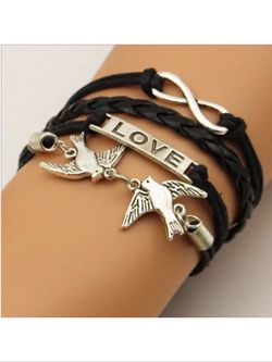 Leather style bracelet