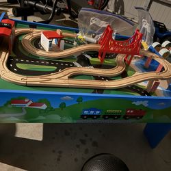 All Wooden Train Table