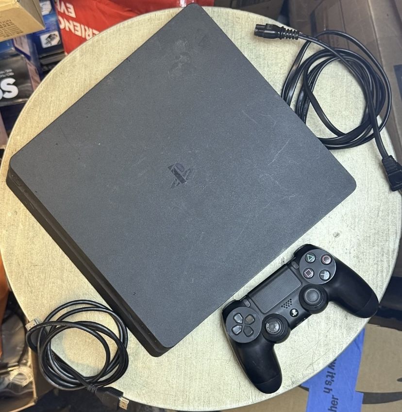 Sony Playstation 4 Slim 500GB Black Console Tested + Working