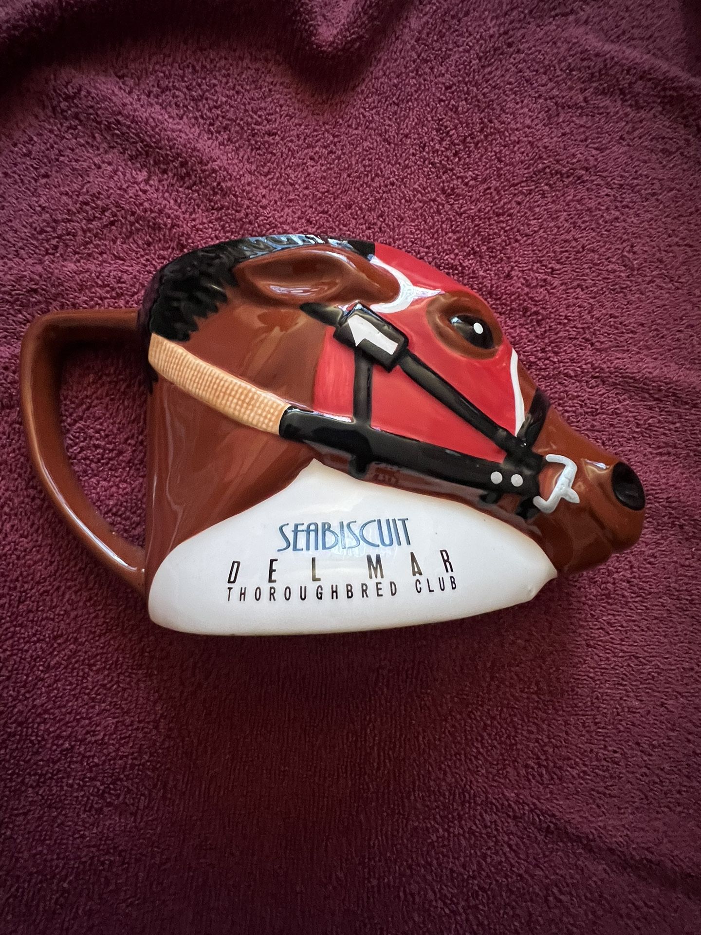 SEABISCUIT coffee Mug From Del Mar Races