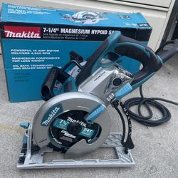 Makita 15 Amp 7-1/4 in. Corded Lightweight Magnesium Hypoid Circular Saw with built in fan and 24T Carbide blade