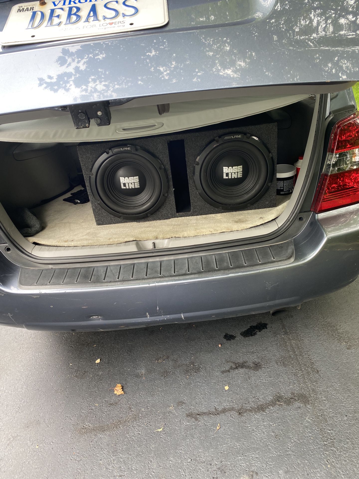 two 12 inch alpine subs