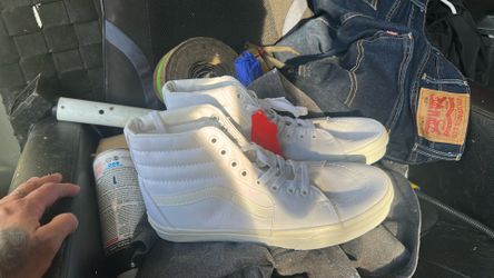 White vans high tops