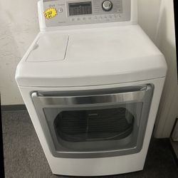 lg dryer color white