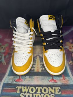 Jordan 1s Retro High yellow/ochre/back sail