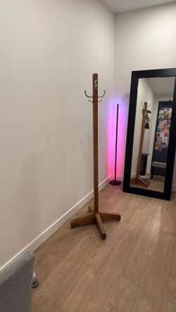 Wooden coat hanger