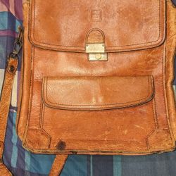 Vintage Leather Messenger Bag