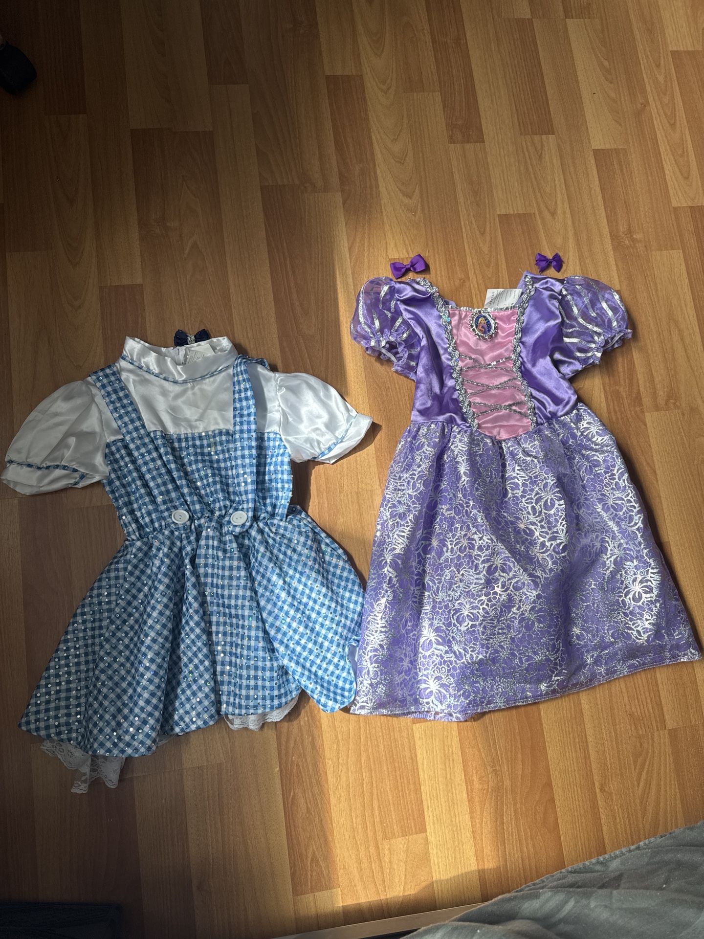 Girls’ Princess Dress-Up Set 👑 (Rapunzel + Dorothy Costumes)– Kids Size 5–7