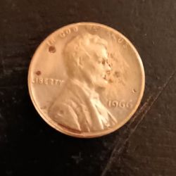 Rare Error 1966 Penny!! Has Three Errors!