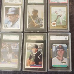 GRADED BASEBALL CARDS GRIFFEY AARON MORE