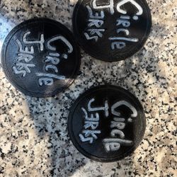 Circle Jerks Coaster 3d Printed Set Of 4