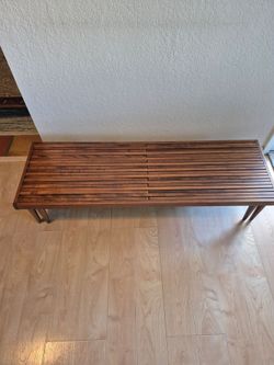 John Keal expandable wood coffee table