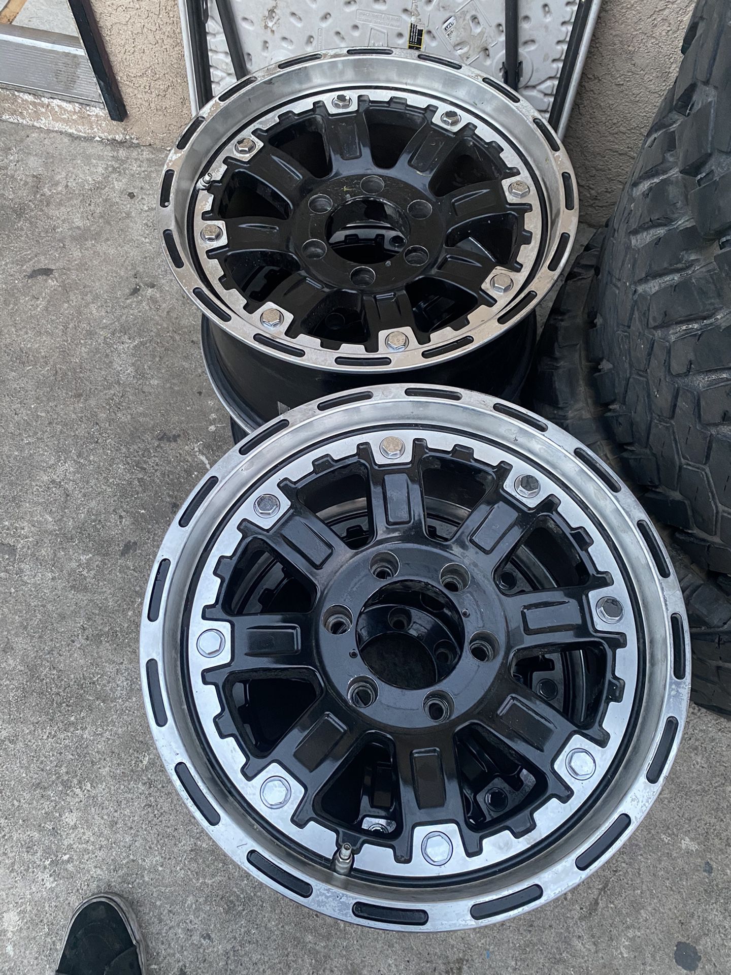 17 inch American Outlaw wheels - 6 lug GM or Toyota