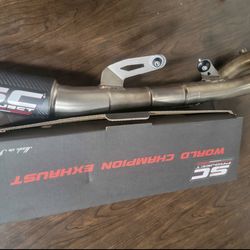 Yamaha R1 crt carbon 3/4 full titanium exhaust