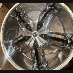 20” Chrome Spade Wheels 6x132