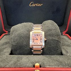 Cartier Tank Françoise MOP & 18kt rose Gold 2384