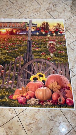 Fall pumpkin patch background