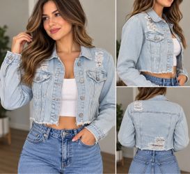 Chaqueta de mezclilla para mujer – Talla S