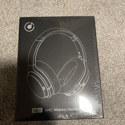 SE7 Active Noise Cancelling Headphones Bluetooth Headphones Wireless Headphones Over Ear with Microphone