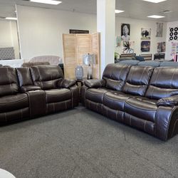 Reclining Sofa, Love Seat And Chair 