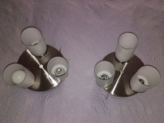 Modern light fixtures for bathroom/hallway