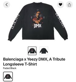 Balenciaga x Yeezy DMX, A Tribute Longsleeve T-Shirt Size Medium