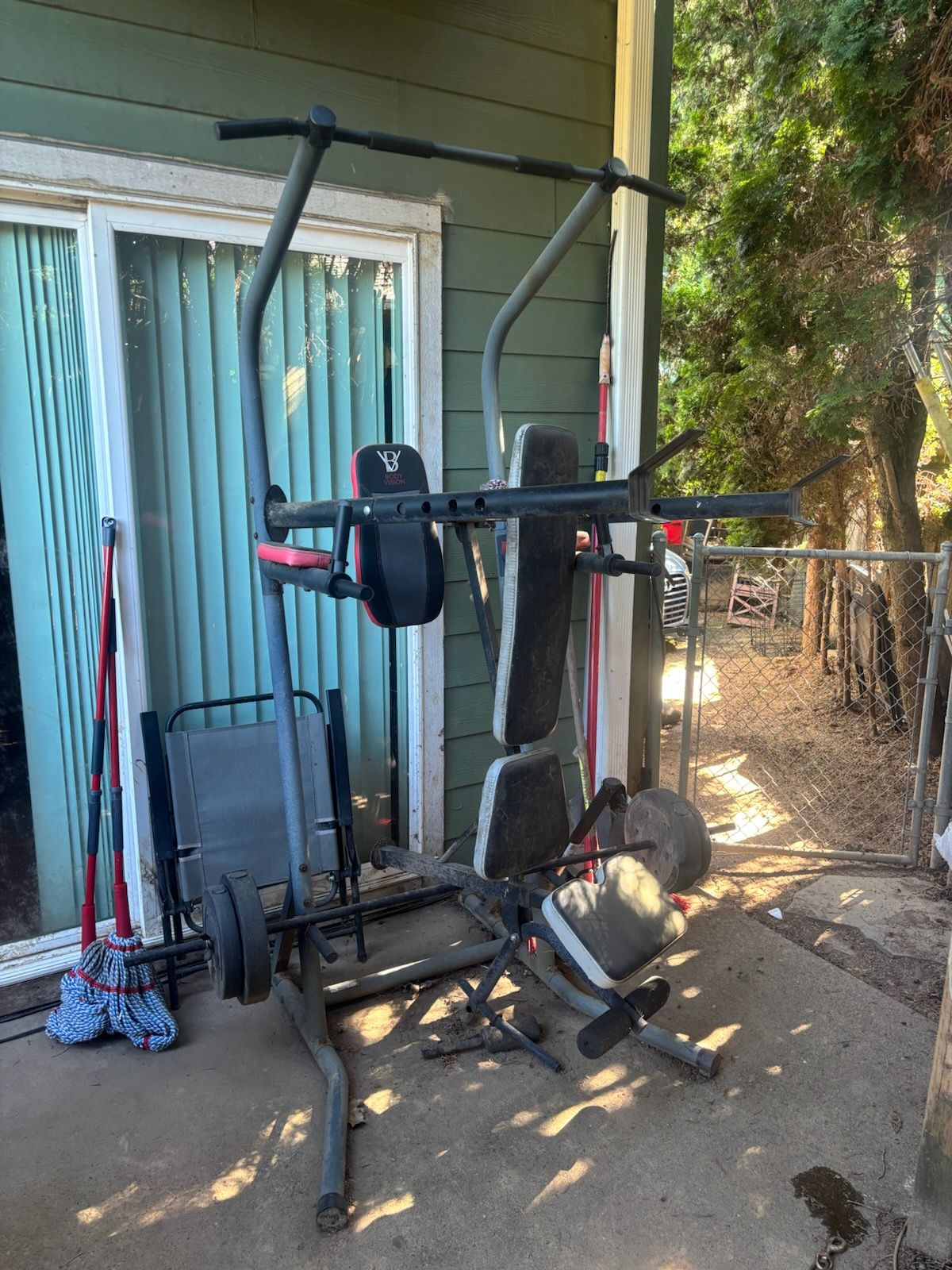 Gym And Boxing Stand With Punching Bag
