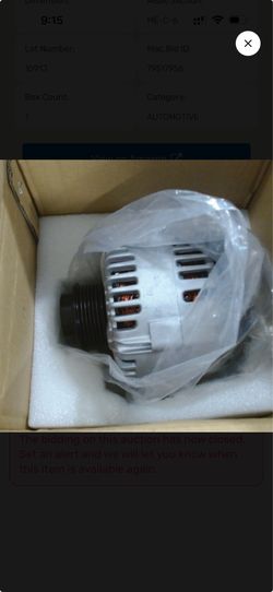 Autoround alternator for a Chevy Corvette