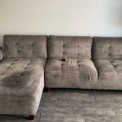 Free Section Couch And Ottoman 