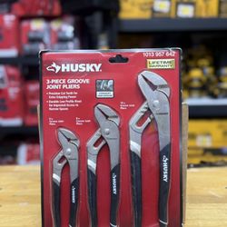 3 PC HUSKY pliers Set 