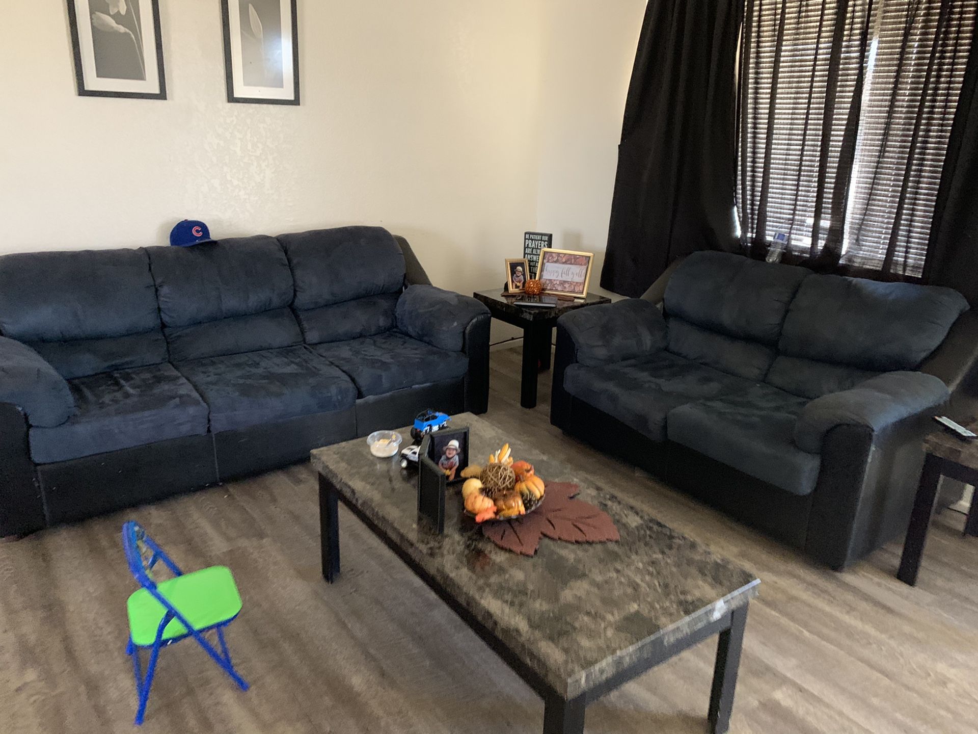 Sofa and loveseat