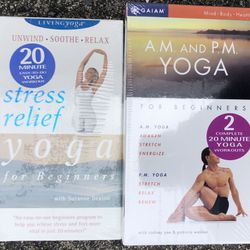 3 Vintage VHS Yoga Tapes All Are Sealed